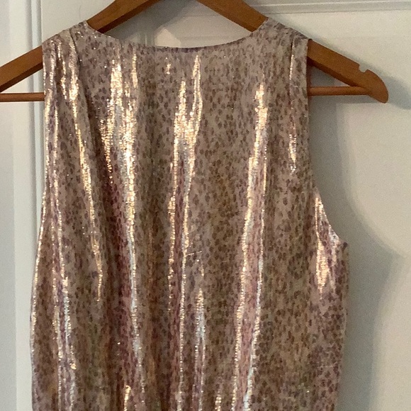 Ramy Brooks Gabriela Silk Metallic Dress Small - Picture 12 of 13